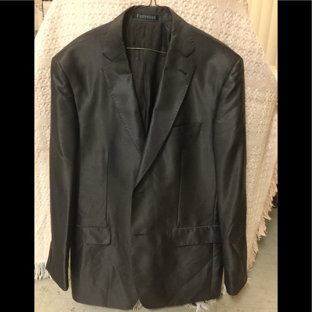 Ferrecci Sport Coat -46L - Dark Brown